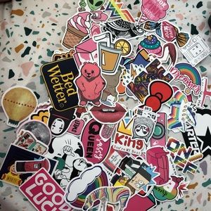 Lot of 80 cute stickers